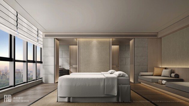 FHD酒店设计新作丨宿迁希尔顿花园酒店,苏式园林加持下的当代艺术沙龙馆