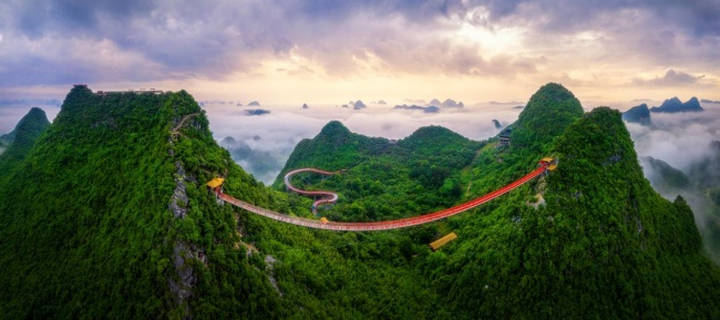 “行旅”阳朔如意峰,360°把喀斯特峰林装进镜头