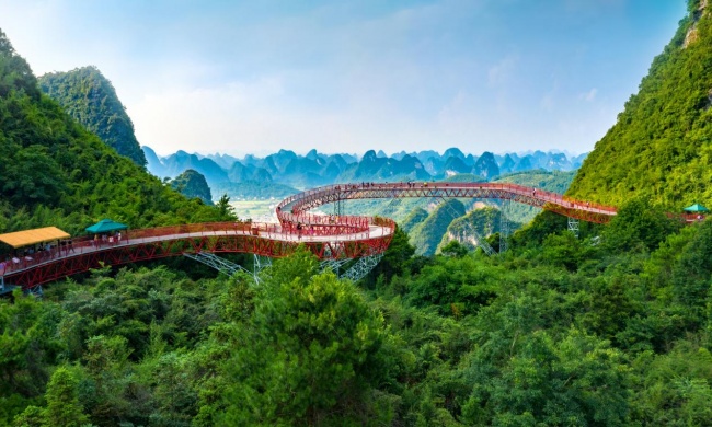 “行旅”阳朔如意峰,360°把喀斯特峰林装进镜头